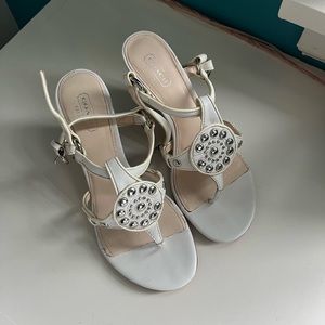 Only worn once coach high heels Y2K